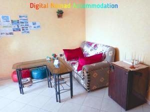 Khu vực ghế ngồi tại Ærtisticspace in the center 4Bunk Dormroom