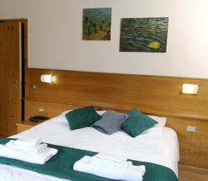 Postel nebo postele na pokoji v ubytování Hotel Villa Milano