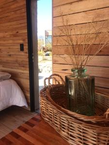 Una cama o camas en una habitación de La Calma Ecolodge