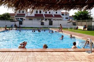 un grupo de personas en una piscina en Bajo del Sol, en Torrevieja 10 fotos más
