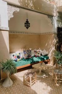 Posezení v ubytování Riad Maison 24