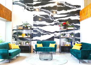 Posezení v ubytování Sann Hotel