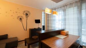TV a/nebo společenská místnost v ubytování Apartament Przytulny ZETA-PARK