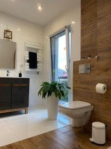 Ένα μπάνιο στο Dom Przy Skoczni Dom w Szczyrku Do Wynajęcia +21 φωτογραφίες