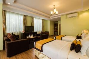 Katil atau katil-katil dalam bilik di Best Western Green Hill Hotel