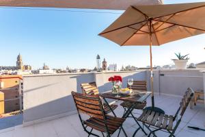 Balkón nebo terasa v ubytování -MalagaSunApts-Private Terrace Penthouse