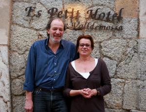 a man and a woman standing next to each other at Es Petit Hotel de Valldemossa in Valldemossa