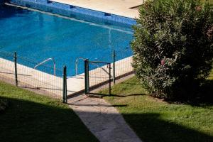 une piscine avec une clôture à côté d'un arbre dans l'établissement Top2Stay Los Alamos, à Torremolinos