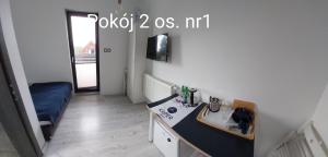 Kuchyň nebo kuchyňský kout v ubytování Kaper Rewa