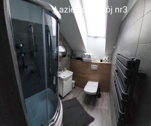 Koupelna v ubytování Kaper Rewa