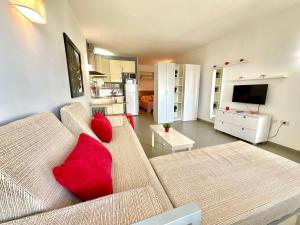 Kuchyň nebo kuchyňský kout v ubytování Apartamento Rest&Pool