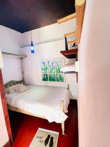 Hotel Casa Chapultepec客房内的一张或多张床位