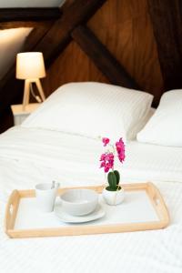 Un pat sau paturi într-o cameră la Appartement 2 pièces cocooning, comme chez vous !