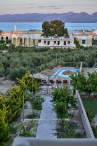 a view of a resort with a swimming pool at VillaBayViewCrete in Hersonissos