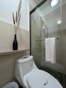 Koupelna v ubytování Villeta Resort Hotel