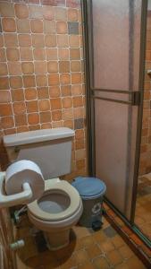 Koupelna v ubytování Casa de Arte Monte Sinaí