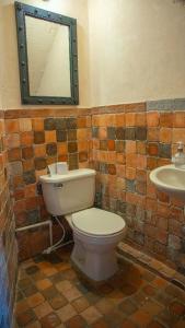Koupelna v ubytování Casa de Arte Monte Sinaí