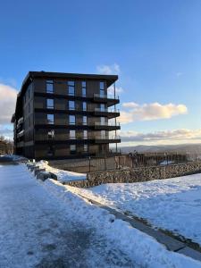 Eksklusiv, toppetasje leilighet med flott utsikt during the winter