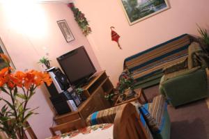 TV a/nebo společenská místnost v ubytování Hostal Cali