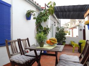 En balkon eller terrasse på Hostel La Corredera