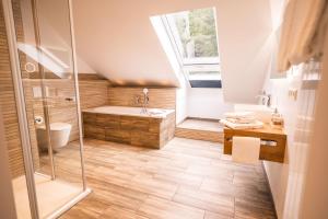 Koupelna v ubytování Hotel Großbach