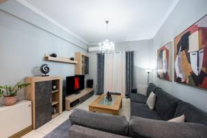 Posezení v ubytování Luxury katrinas apartment with outdoor jacuzzi