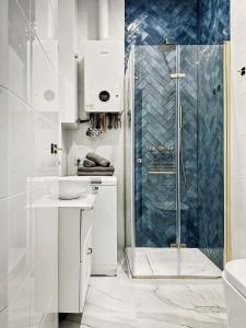 Kúpeľňa v ubytovaní Monkeyland - unique apartment in Old Podgorze + 22 fotografií