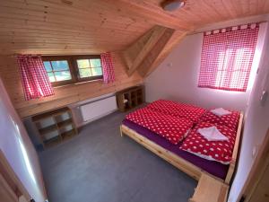 Postel nebo postele na pokoji v ubytování Apartmány Pod Kopcem