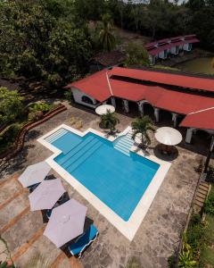 Vista de la piscina de Hacienda Don Vicente Bungalows-Tarapoto o alrededores
