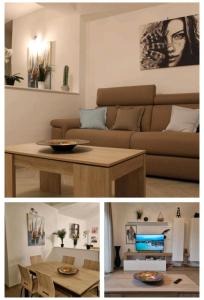 a living room with a couch and a table at GIULIA'S HOUSE - Natura & Avventura in Castel di Sangro