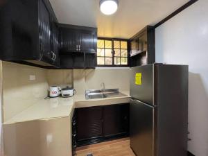 Η κουζίνα ή μικρή κουζίνα στο La Famille Guesthouse Pundaquit Mountain view and walking distance to beach