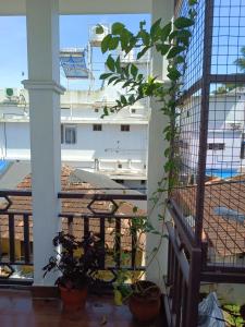 PRAKRITI HOMESTAY Fortkochi Air Conditioned Rooms的阳台或露台