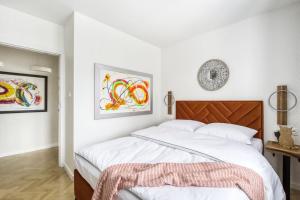 Posteľ alebo postele v izbe v ubytovaní Piękny Apartament Fredola