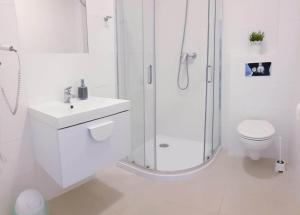 Kúpeľňa v ubytovaní Hotel Prowincja