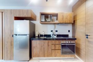 Ett kök eller pentry på Volta 406