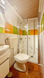 Koupelna v ubytování Casa em Nazare