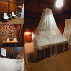Cama ou camas em um quarto em Kelimutu Paradiso Resort