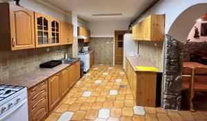 Kuchyň nebo kuchyňský kout v ubytování Accommodation Silvester