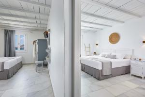 Ένα ή περισσότερα κρεβάτια σε δωμάτιο στο Kalergis Studios