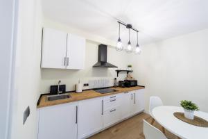 Kuchyň nebo kuchyňský kout v ubytování Apartamentos San Lazaro