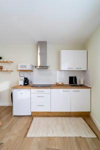 Kuchyň nebo kuchyňský kout v ubytování Apartamentos San Lazaro