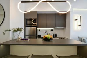 Kuchyň nebo kuchyňský kout v ubytování Luxury Downtown Apartment C2