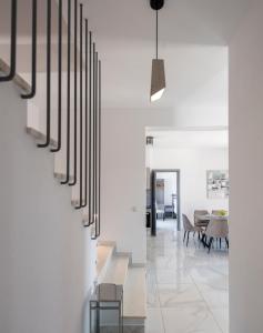 A seating area at Blue diamonds villas Paros