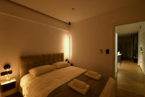 Postel nebo postele na pokoji v ubytování Luxury Downtown Apartment C2