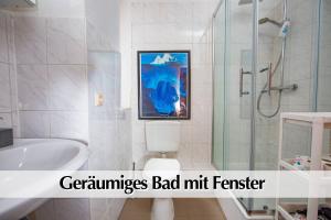 Kúpeľňa v ubytovaní Helles Altbau-Loft mit Kingsize Bett, Smart-TV, etc