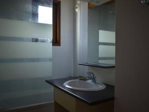 a bathroom with a sink and a mirror at Appartement Font-Romeu-Odeillo-Via, 3 pièces, 6 personnes - FR-1-580-77 in Font-Romeu-Odeillo-Via