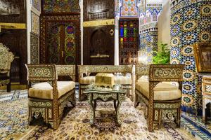 Posezení v ubytování Riad Rcif & Spa Originale