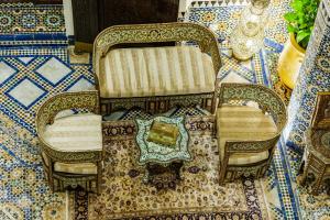 Posezení v ubytování Riad Rcif & Spa Originale