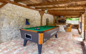 Biliardový stôl v ubytovaní Villa Natura