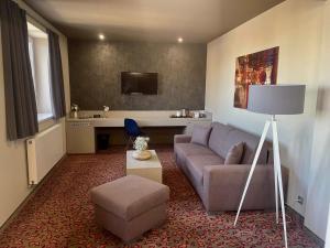 TV a/nebo společenská místnost v ubytování Kongres Hotel Roca